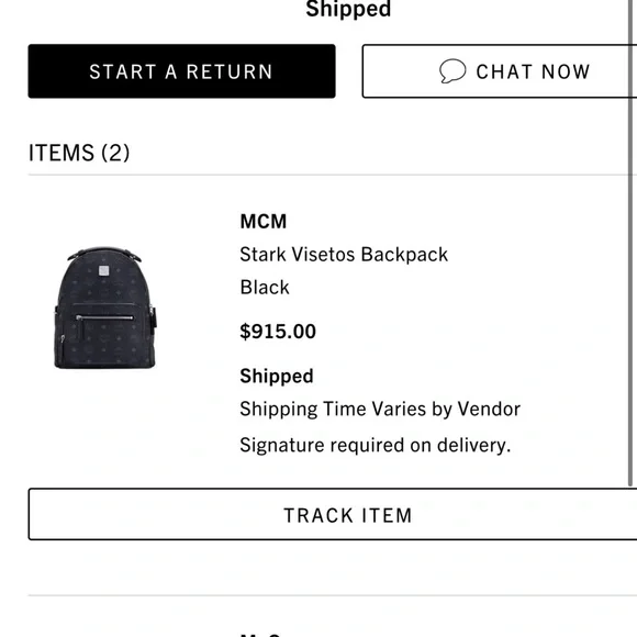 MCM Black Monogram Backpack